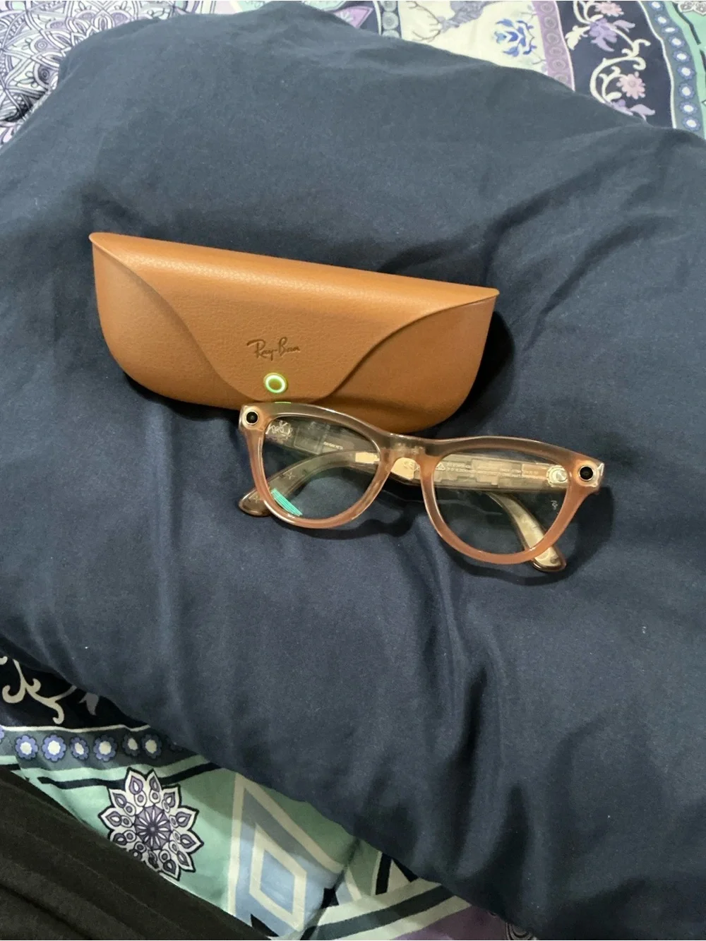 Ray-Ban Brown/Tan Hard Sunglasses Case